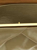 Bicolor Calfskin Clutch Bag