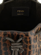 Brown Velvet Leather Handbag