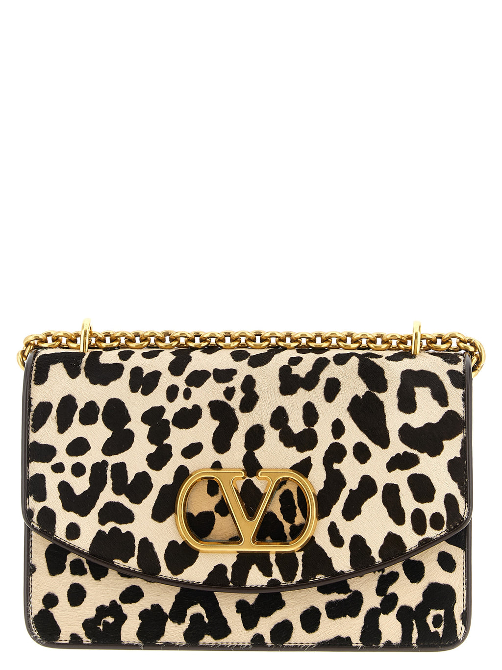 Multicolor Calfskin Shoulder Bag