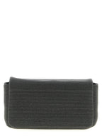 Black Leather Clutch Bag