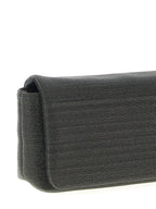 Black Leather Clutch Bag
