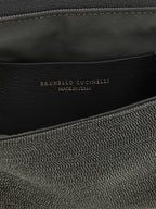 Black Leather Clutch Bag
