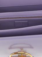 Purple Calfskin Shoulder Bag