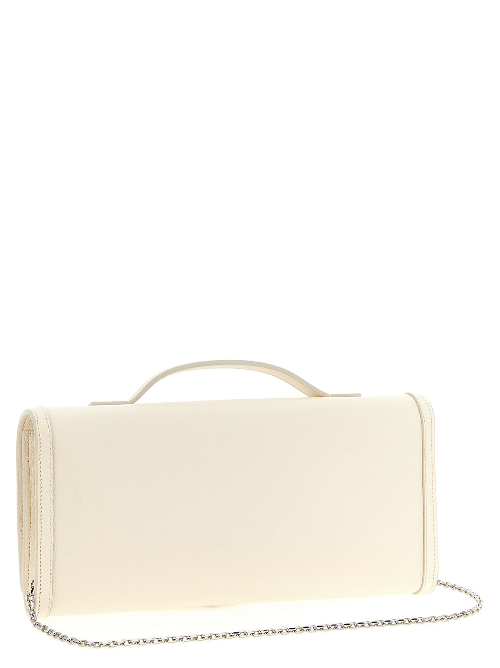 White Calfskin Clutch Bag