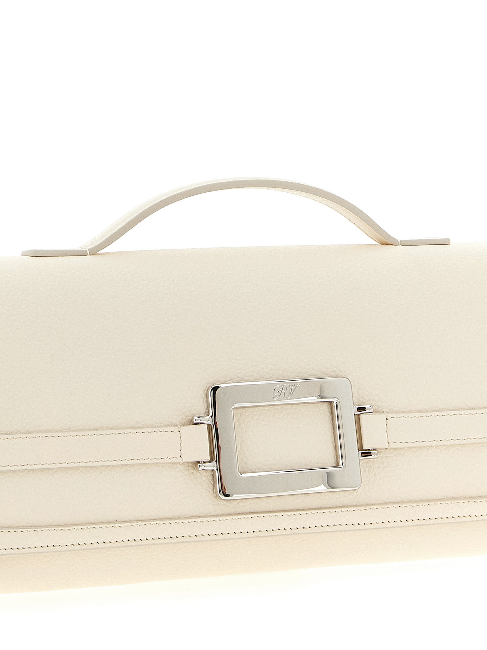 White Calfskin Clutch Bag