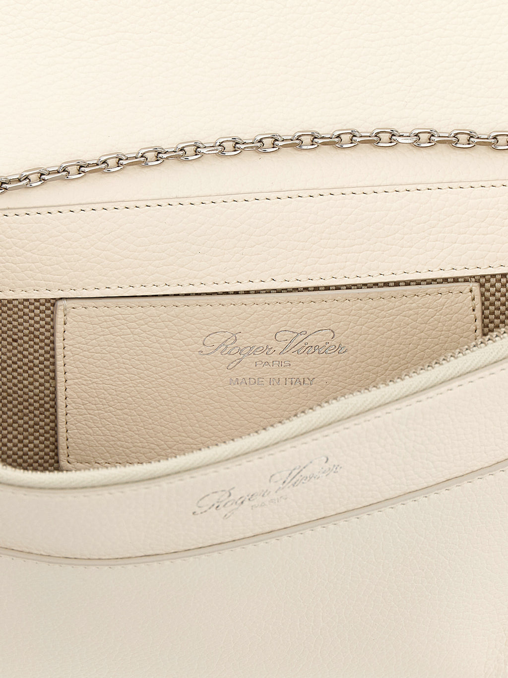 White Calfskin Clutch Bag