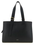 Black Calfskin Tote Bag