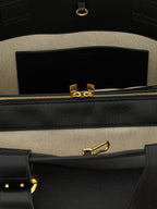 Black Calfskin Tote Bag