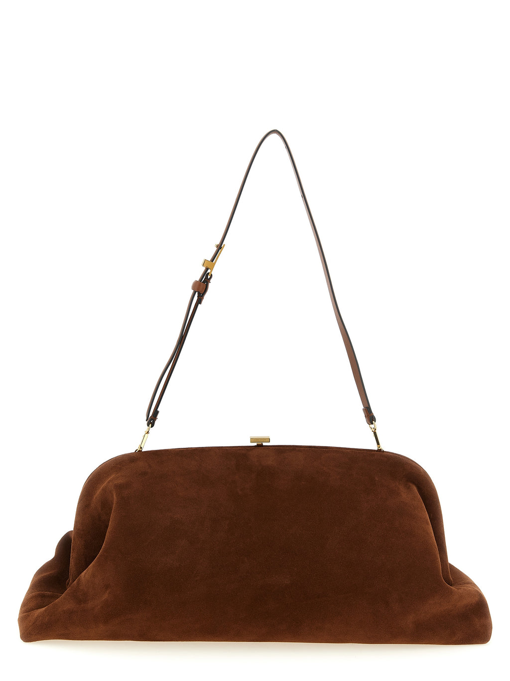 Brown Leather Clutch Bag