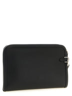 Bicolor Calfskin Clutch Bag