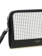 Bicolor Calfskin Clutch Bag