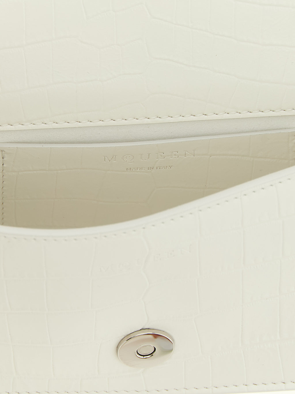 White Calfskin Shoulder Bag