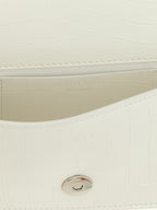 White Calfskin Shoulder Bag
