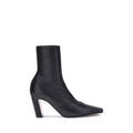 Black Calf Leather Bos Taurus Ankle Boots