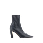 Black Calf Leather Bos Taurus Ankle Boots