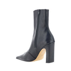 Black Calf Leather Bos Taurus Ankle Boots