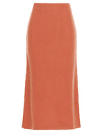 Orange Cashmere Mini Skirt