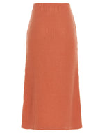 Orange Cashmere Mini Skirt