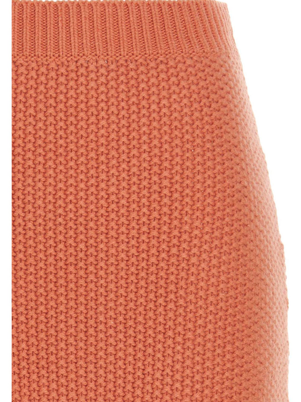 Orange Cashmere Mini Skirt