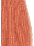 Orange Cashmere Mini Skirt