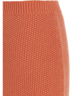 Orange Cashmere Mini Skirt