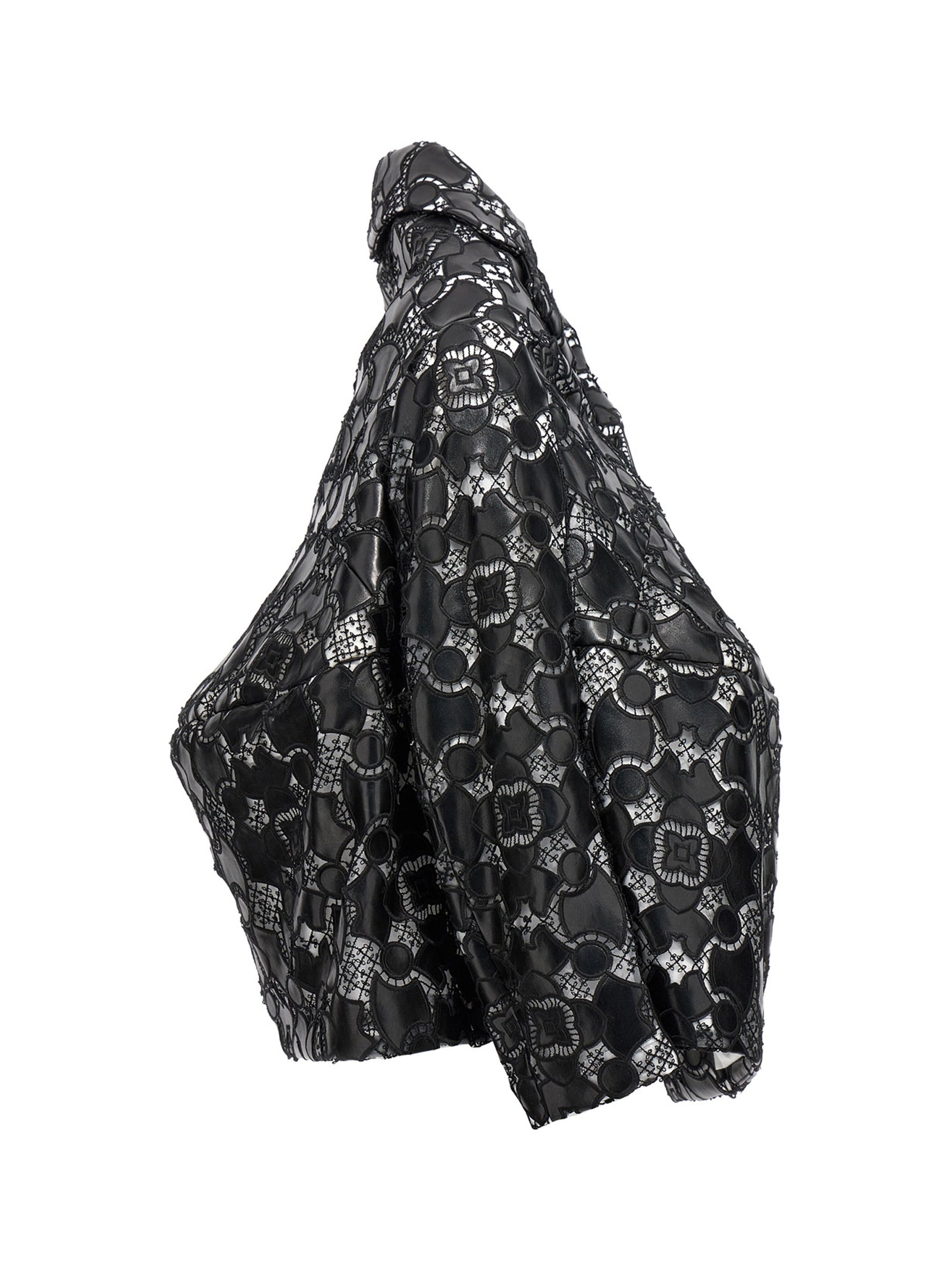 Bicolor Polyethylene Leather Jacket