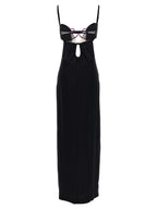 Black Viscose Long Dress
