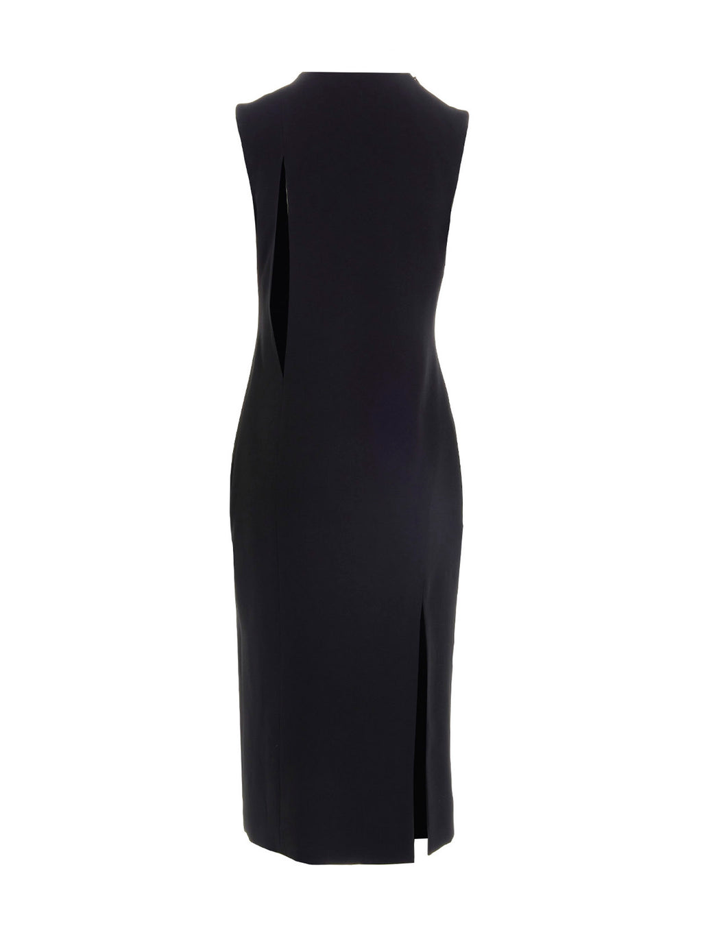 Black Acetate Midi Dress