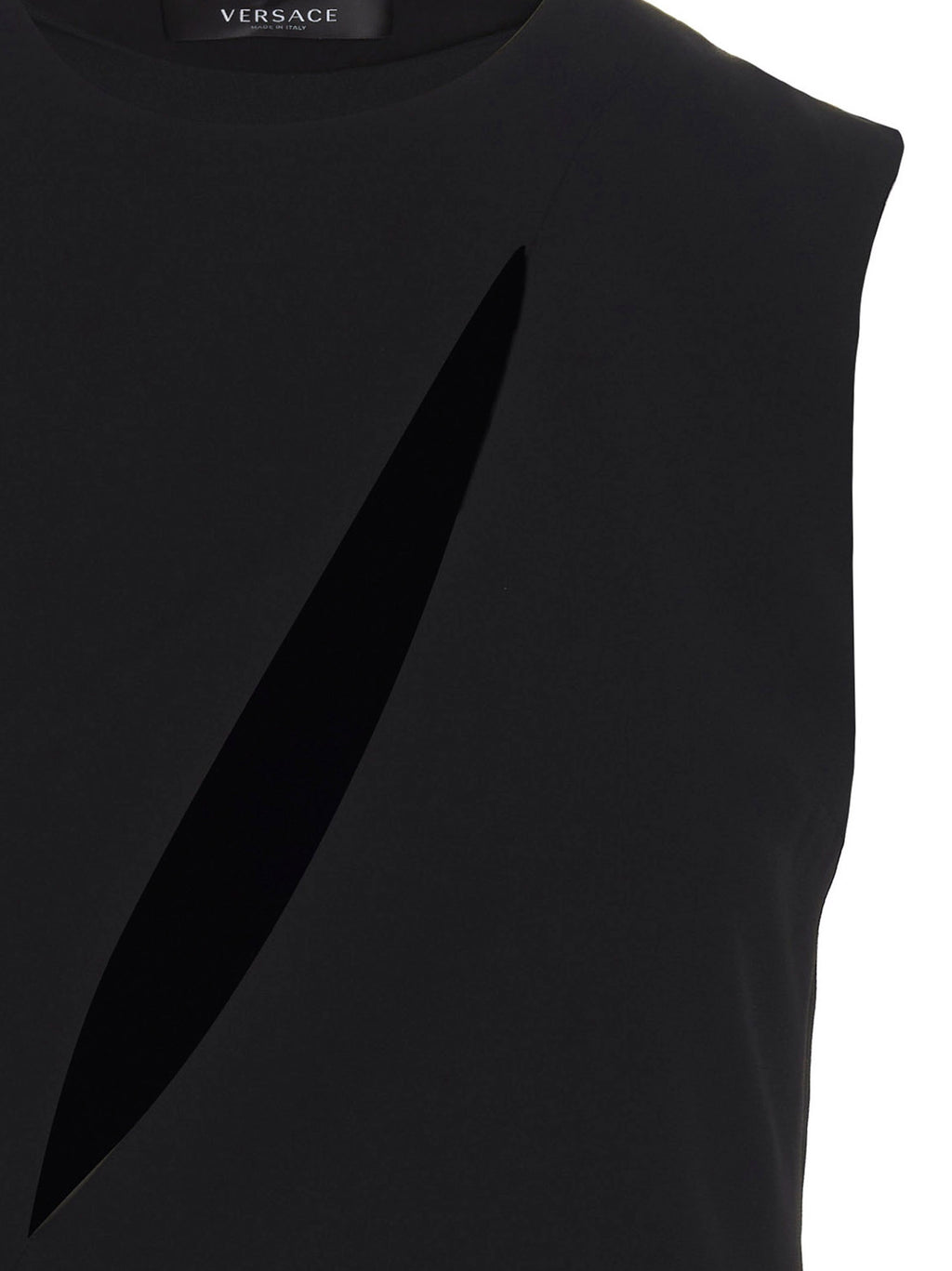 Black Acetate Midi Dress