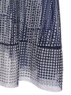 Blue Polyamide Long Dress