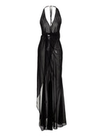 Black Silk Long Dress
