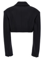 Black Wool Full-Length Jacket