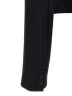 Black Wool Full-Length Jacket
