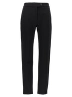 Black Elastane Skinny Pants