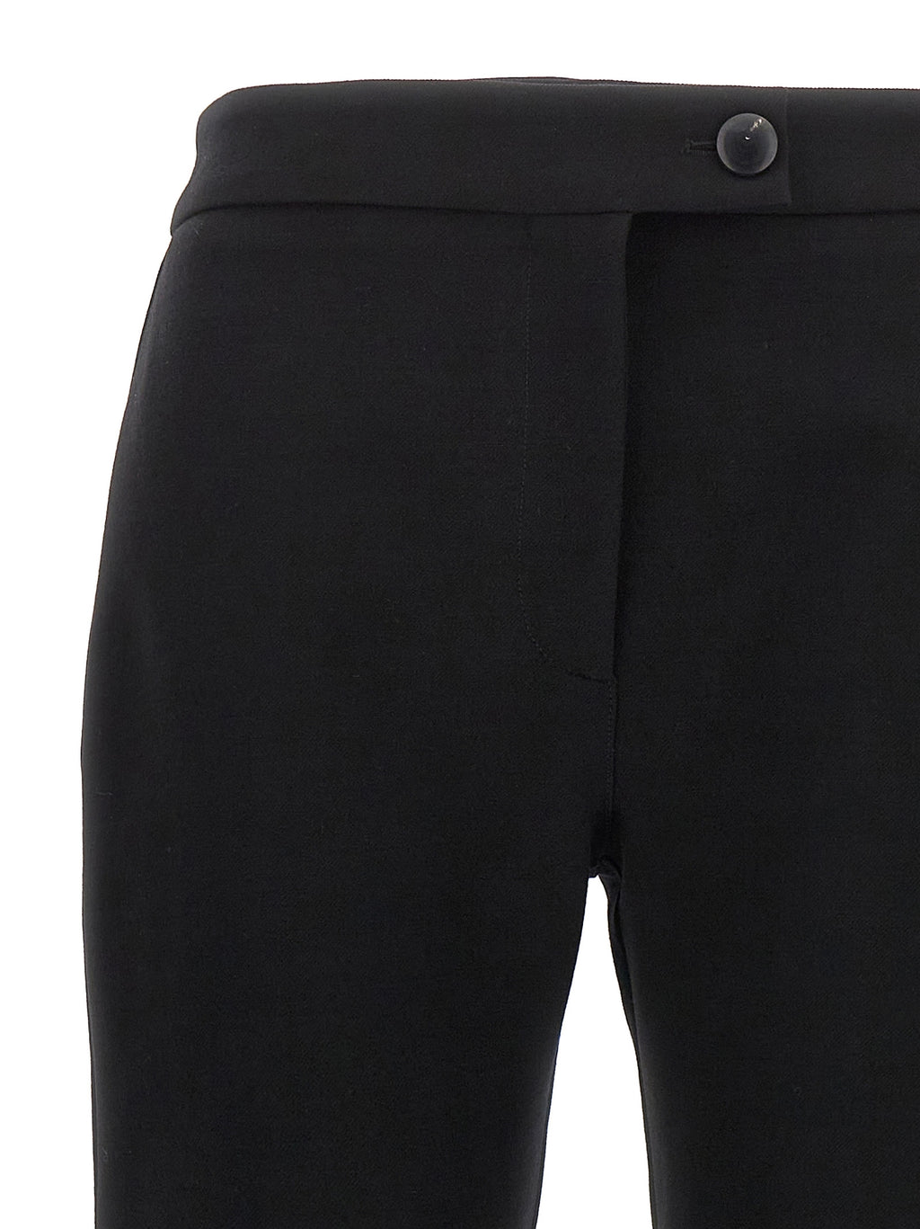 Black Elastane Skinny Pants