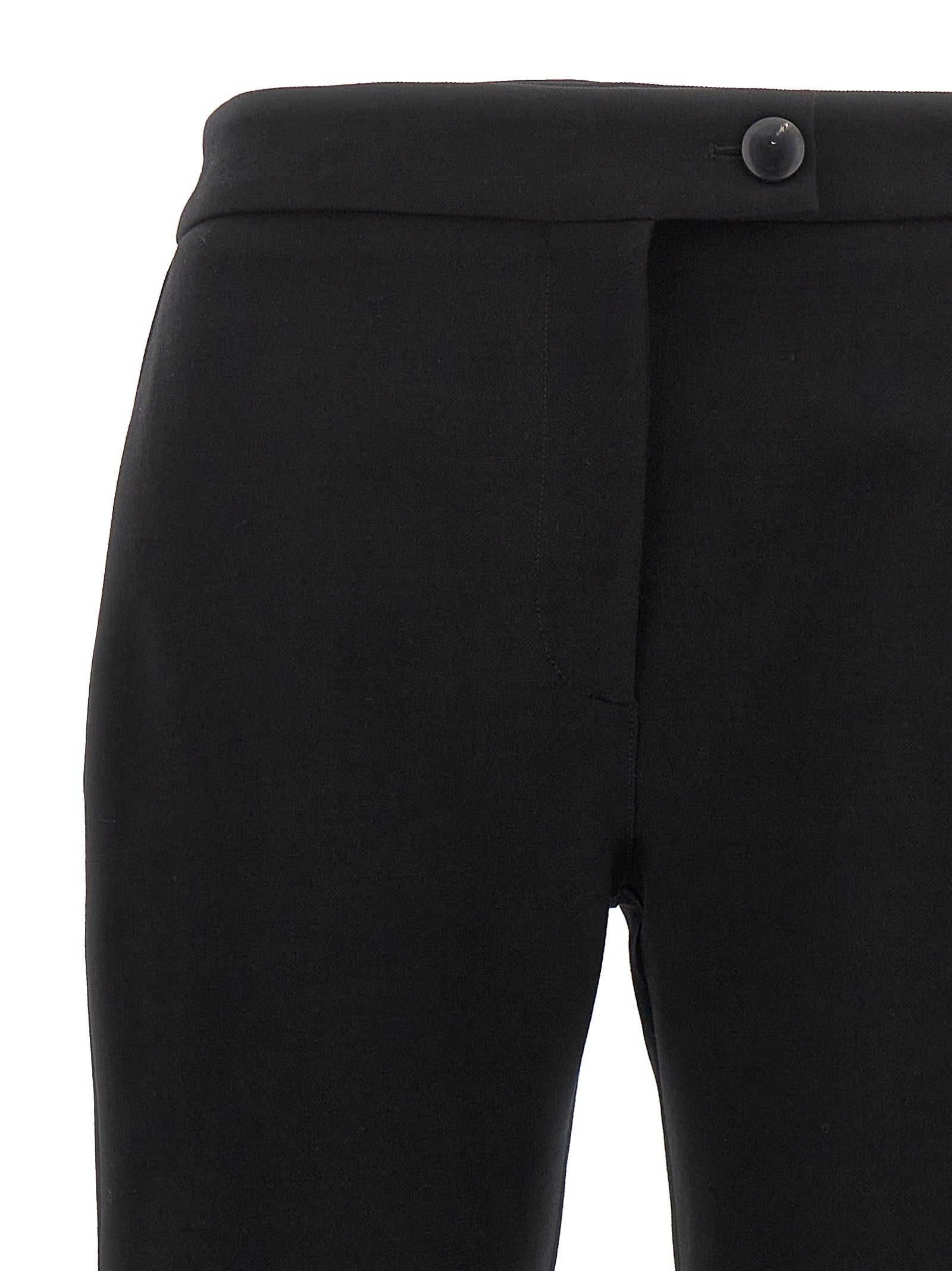 Black Elastane Skinny Pants