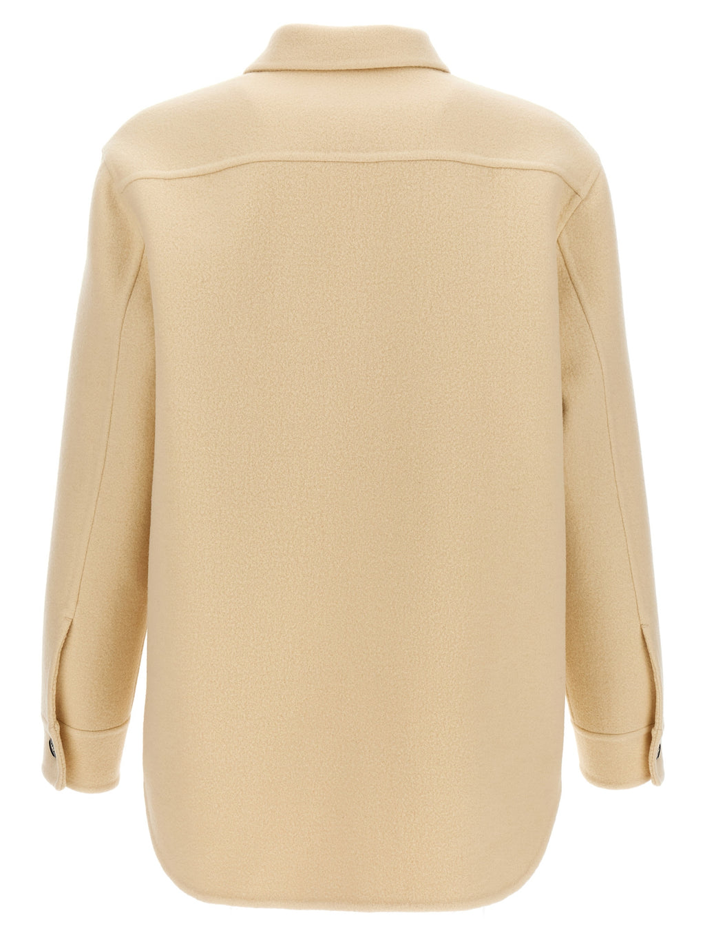 Beige Virgin Wool Coat