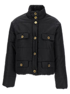 Black Polyamide Full-Length Jacket