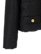 Black Polyamide Full-Length Jacket