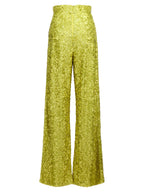 Bicolor Polyamide Flared Pants