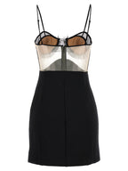 Black Viscose Short Dress