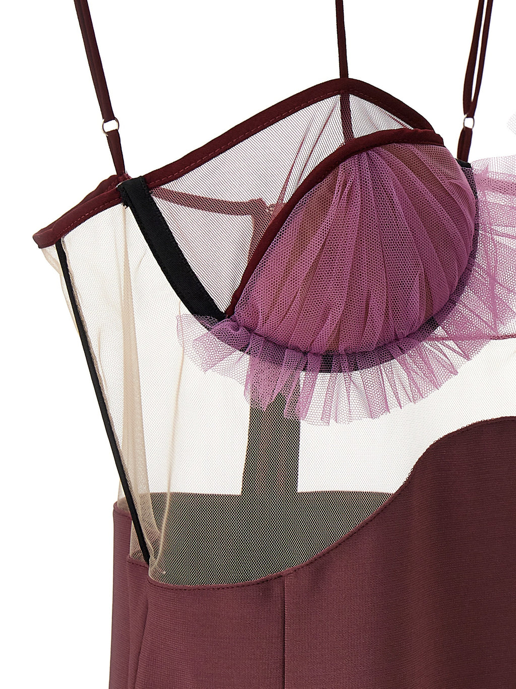 Purple Viscose Short Dress
