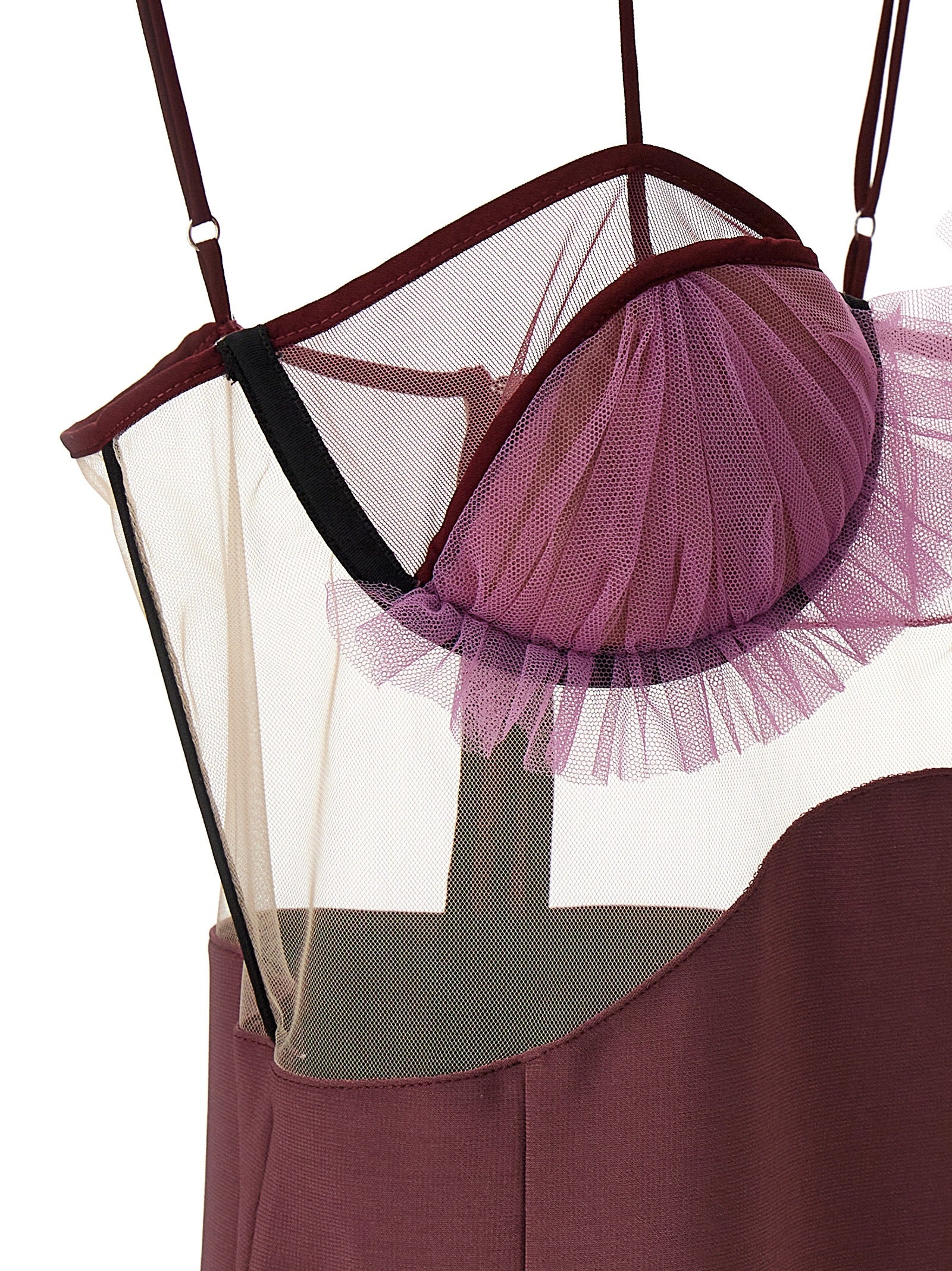 Purple Viscose Short Dress