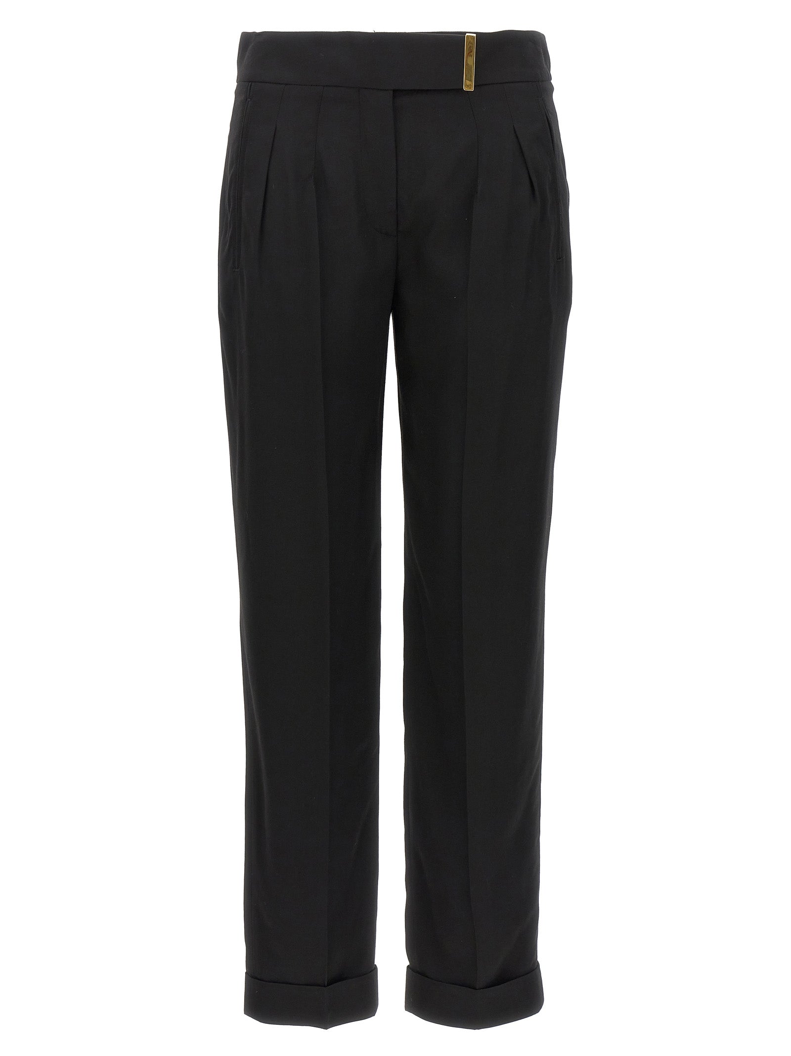Black Viscose Dress Pants