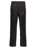 Black Polyamide Casual Pants