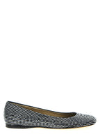 Black Goatskin Ballet Flats