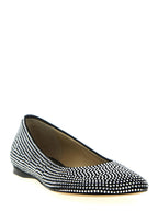 Black Goatskin Ballet Flats