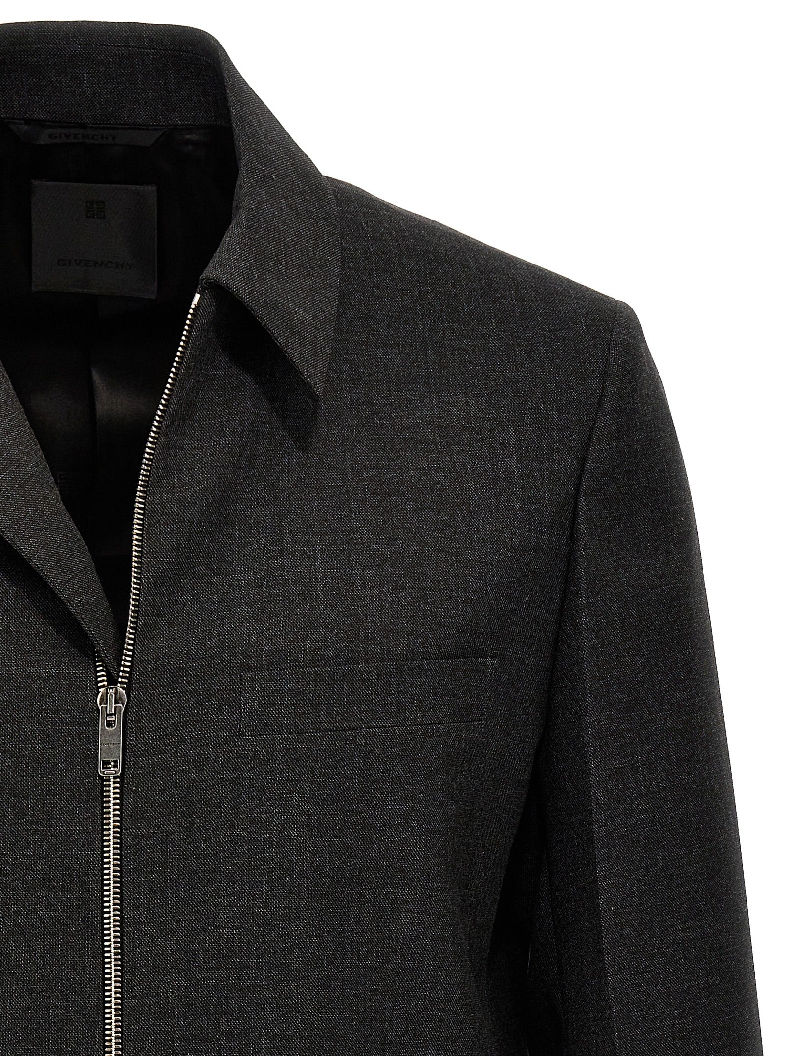 Gray Virgin Wool Jacket