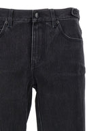 Black Cotton Flared Jeans