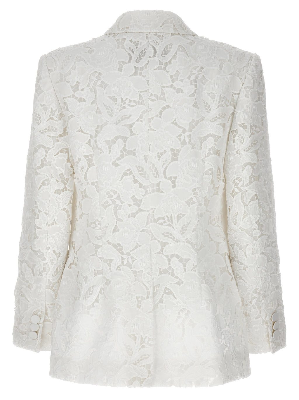 White Polyester Blazer